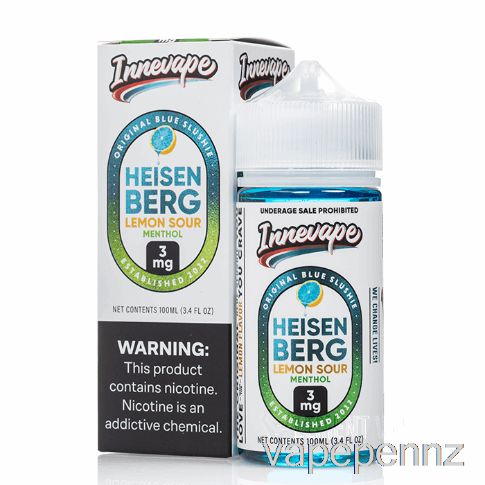 Heisenberg Lemon Sour Menthol - Innevape - 100mL 6mg VAPE NZ